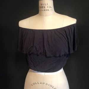 black off the shoulder top